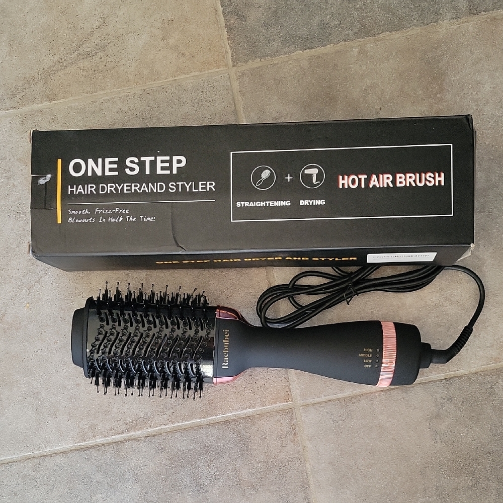 One Step Hot Air Brush Hair Dryer and Styler - NIB